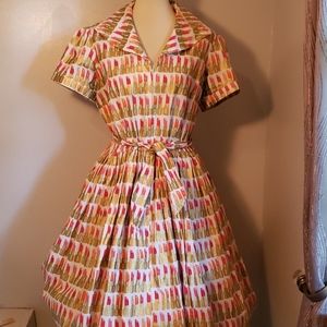 Bernie Dexter Size 1X Lauren Lipstick Dress pinup